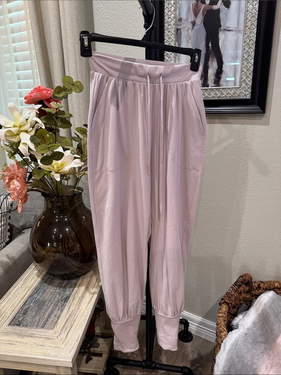 FP Movement by Free People Pants - FP Movement by Free People Pale Lilac Drawstring Track Joggers